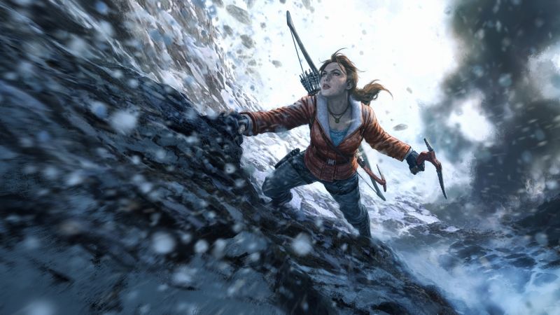 Rise of the Tomb Raider, Lara Croft, 5K, 8K, PC Games, PlayStation 4, Xbox One, Xbox 360, macOS, Linux, Google Stadia, Wallpaper