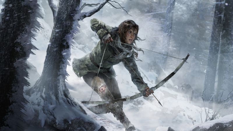 Rise of the Tomb Raider, 8K, Lara Croft, PC Games, PlayStation 4, Xbox One, Xbox 360, macOS, Linux, Google Stadia, 5K, Wallpaper