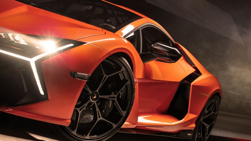 Lamborghini Revuelto, 5K, Hybrid sports car, Wallpaper