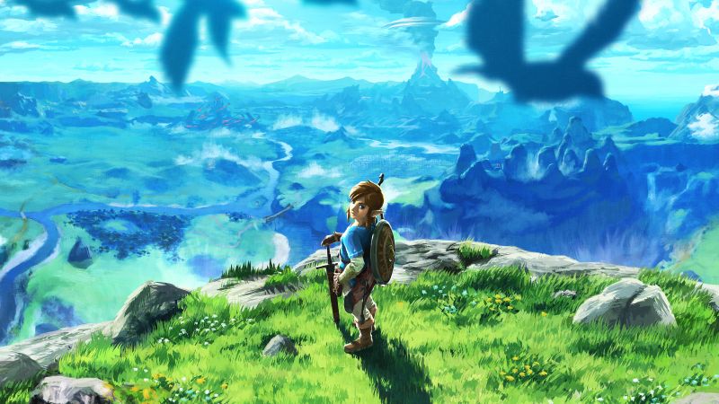 Link, Hyrule, The Legend of Zelda: Breath of the Wild, Nintendo Switch, Wallpaper