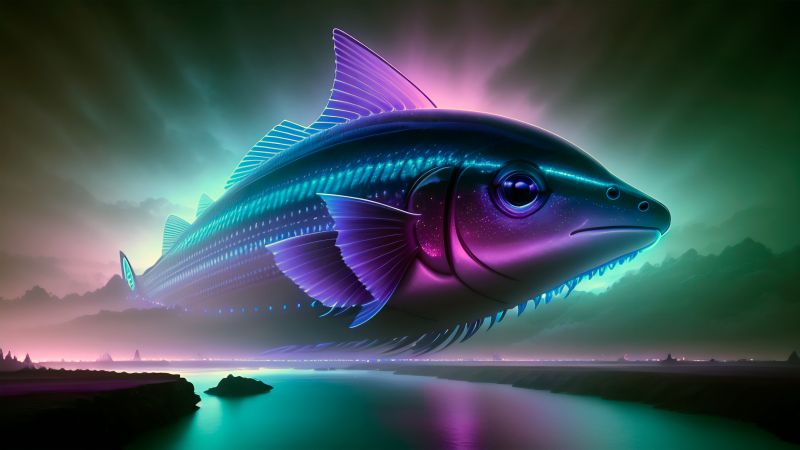 Fish, Surreal, Colorful, AI art