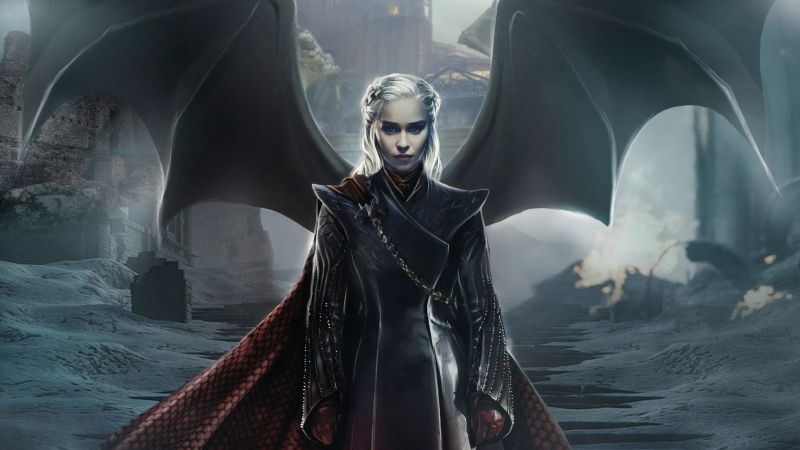 Daenerys Targaryen, Emilia Clarke, Game of Thrones, Wallpaper
