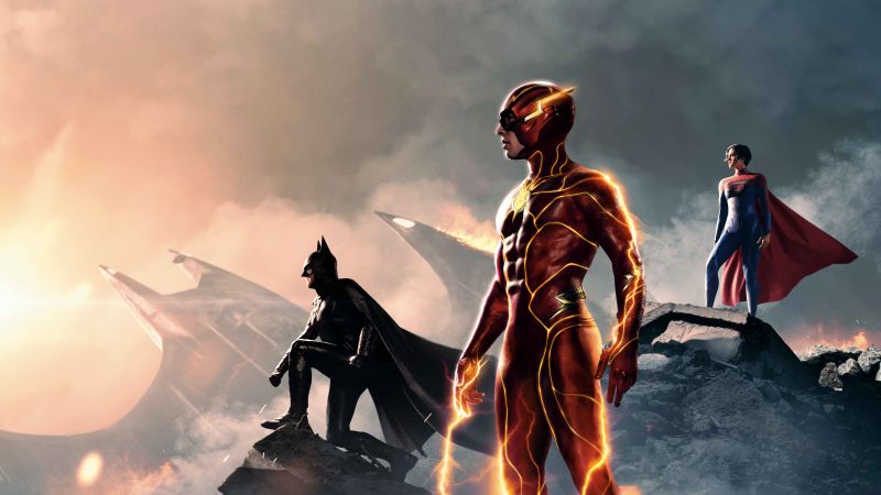 The Flash, 2023 Movies, Batman, Supergirl, Movie poster, Flash, DC Comics, Wallpaper