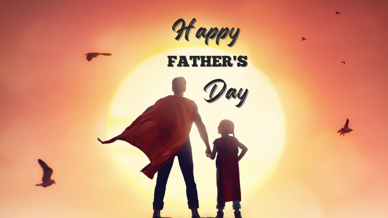 Happy Fathers Day, Dad - Daughter, Superman, Supergirl, Superheroes, Sun, 5K, Wallpaper