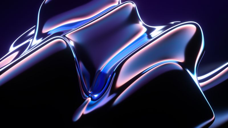 Abstract background, Liquid, Blue abstract, 5K, Wallpaper