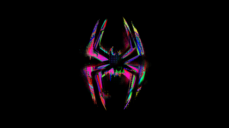 Spider-Man: Across the Spider-Verse, Cover Art, 5K, 8K, Black background, Spiderman, Wallpaper
