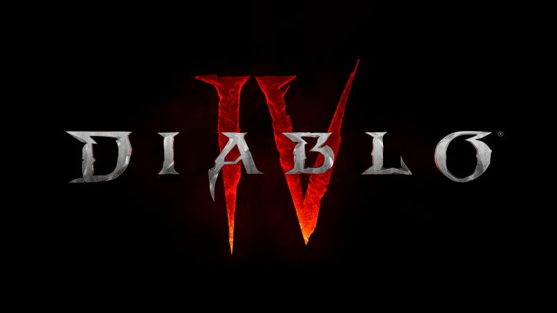 Diablo IV, Logo, Dark background, 5K, 8K, Diablo 4, Wallpaper