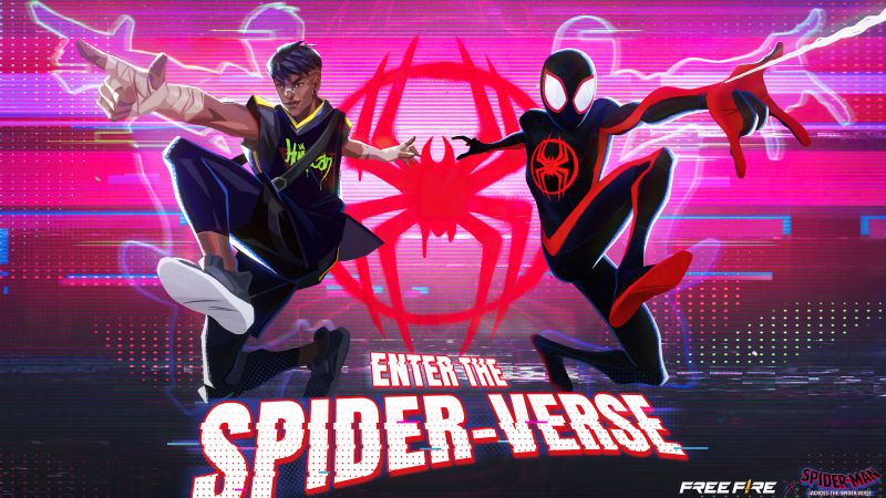 Spider-Man: Across the Spider-Verse, Garena Free Fire, 5K, Spiderman, Wallpaper
