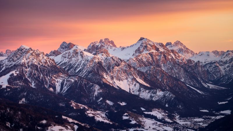 Dolomites, South Tyrol, Mountain range, Italy, 5K, Wallpaper
