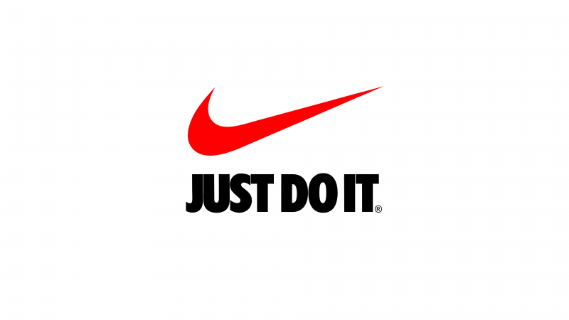 Just Do It, Nike, 8K, White background, Wallpaper