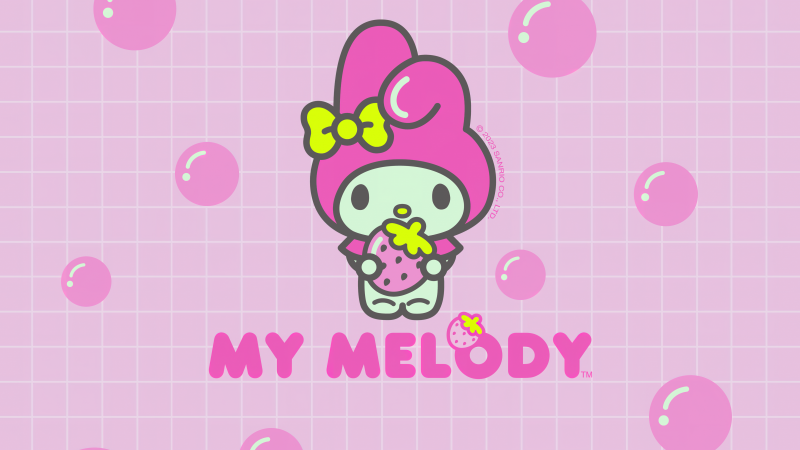 My Melody, Cute cartoon, Pink, 5K, Wallpaper