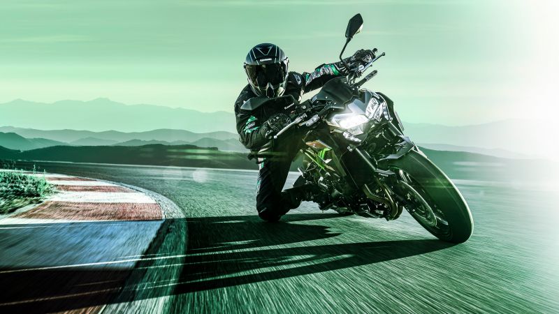 Kawasaki Z900, Sports bikes, Racing bikes, Race track, 5K, 2023, Wallpaper