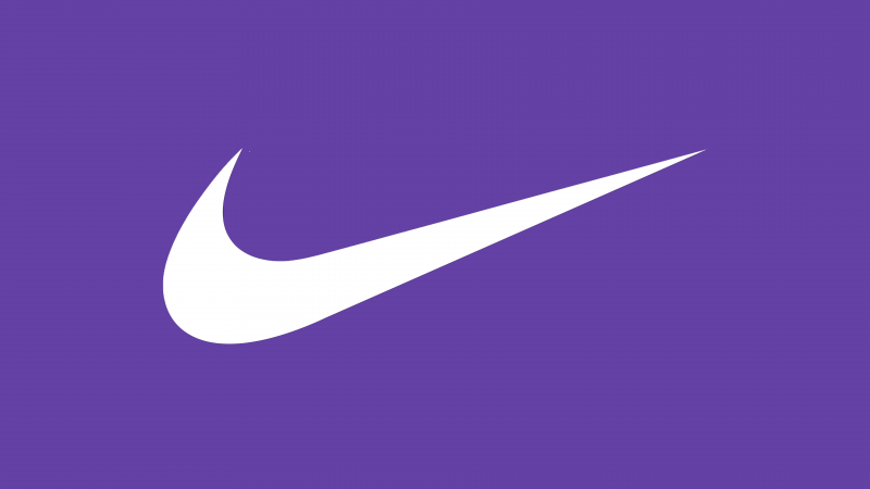 Nike, Purple background, 5K, 8K, Simple, Wallpaper