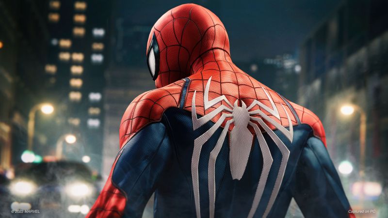 Marvel's Spider-Man, Advanced suit, Video Game, PC Games, Spiderman, Wallpaper