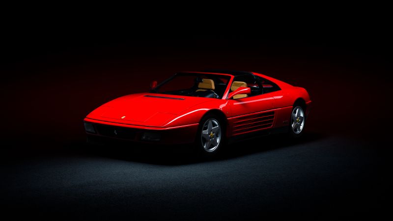 Ferrari 348, Classic cars, Sports car, 5K, Wallpaper