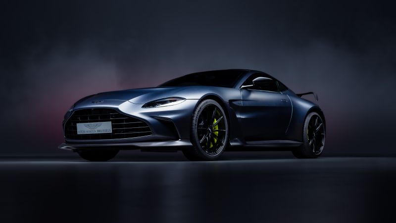Aston Martin Vantage, Exotic car, British, 5K, Dark background, Wallpaper