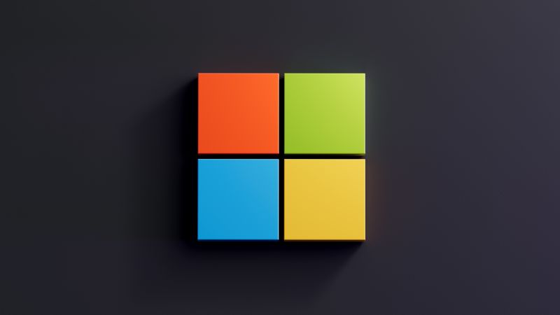 Windows logo, Dark background, Dark aesthetic, Wallpaper