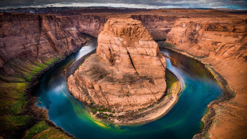 Horseshoe Bend, Grand Canyon, 8K, Arizona, Colorado River, Scenic, 5K, Wallpaper