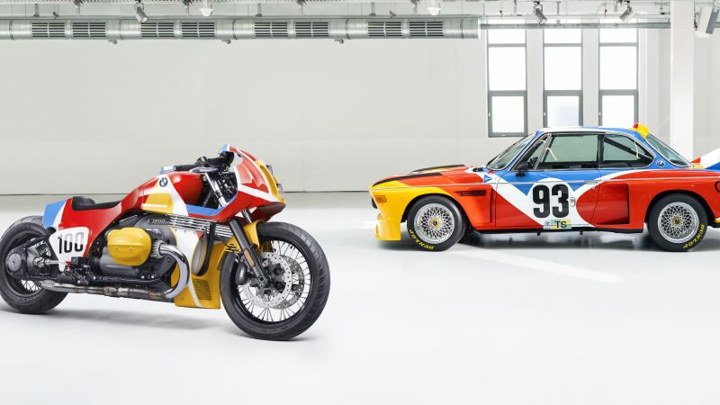 BMW 1.8 CSL Art Bike, BMW Art car, BMW CSL, 8K, 5K, Wallpaper