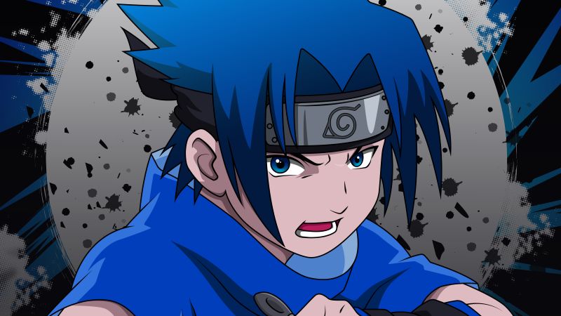 Sasuke Uchiha, Cartoon, Naruto, Illustration, Wallpaper