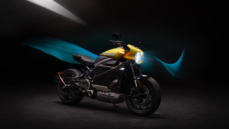 Harley-Davidson LiveWire, 8K, Electric motorcycle, 5K, Dark background, Wallpaper