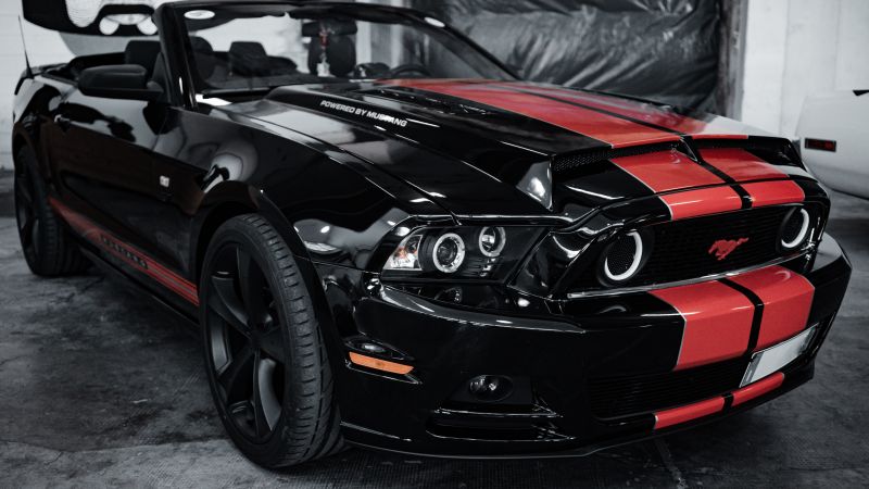Ford Mustang, Sports cars, 5K, Wallpaper