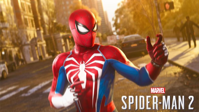 Spider-Man, Advanced suit, Marvel's Spider-Man 2, Spiderman, Wallpaper