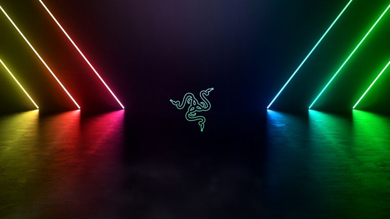 Razer, Logo, Neon, Colorful, Modern lighting, Wallpaper