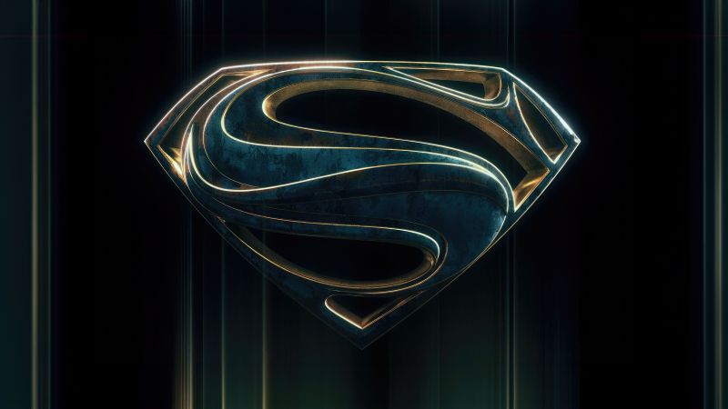 Superman, Dark cyan, 5K, Logo, Wallpaper