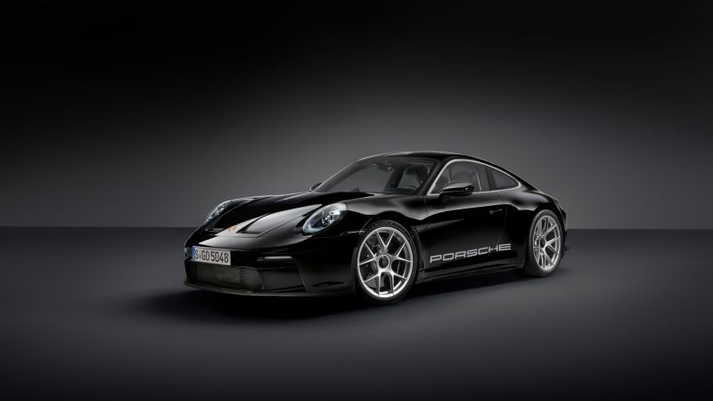 Porsche 911, 5K, 8K, Dark background, Black cars, Wallpaper