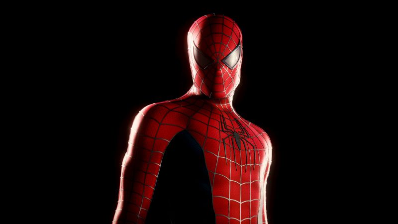 Spider-Man, AMOLED, 5K, Black background