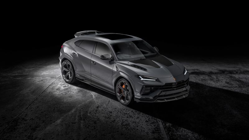 Lamborghini Urus S, Urban Automotive, Black background, 5K, 2023