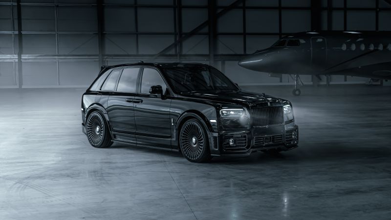 Urban Automotive, Rolls-Royce Cullinan, 2023, Black cars, Wallpaper