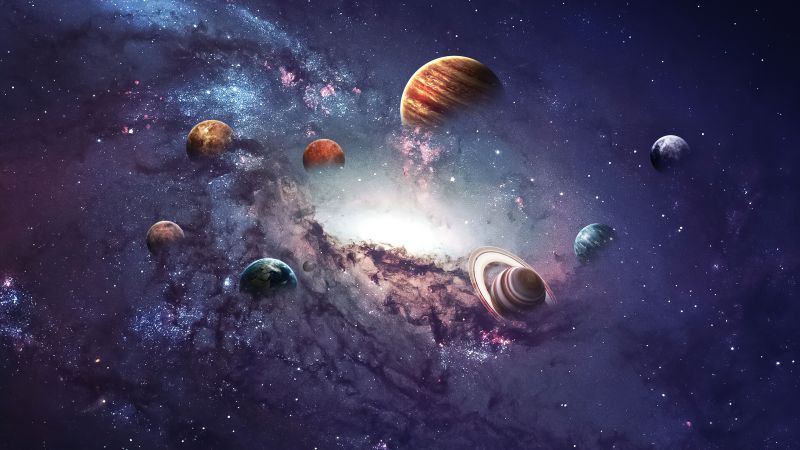 Solar system, Planets, Aesthetic, Galaxy, Astronomy, Wallpaper