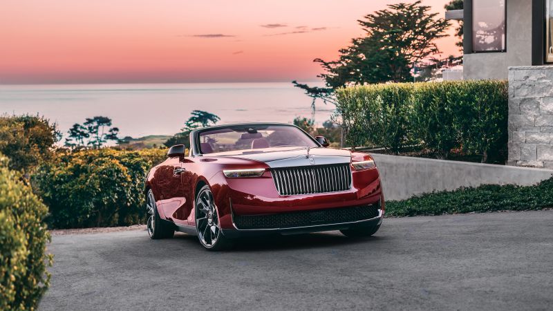 Rolls-Royce La Rose Noire Droptail, World's Expensive Cars, 2024, 5K, 8K, Wallpaper