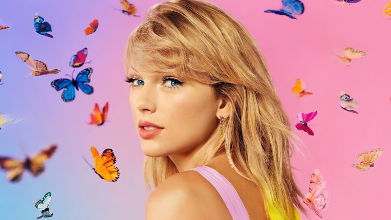 Taylor Swift, Butterflies, Singer, Wallpaper