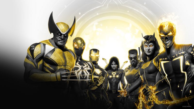 Marvel's Midnight Suns, Video Game, PlayStation 5, PlayStation 4, Xbox One, Xbox Series X and Series S, PC Games, Wallpaper