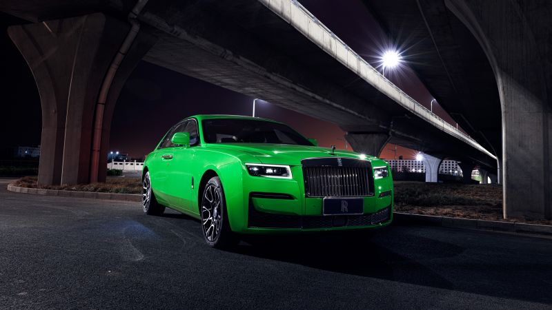Rolls-Royce Black Badge Ghost, 2023, Luxury cars, Wallpaper