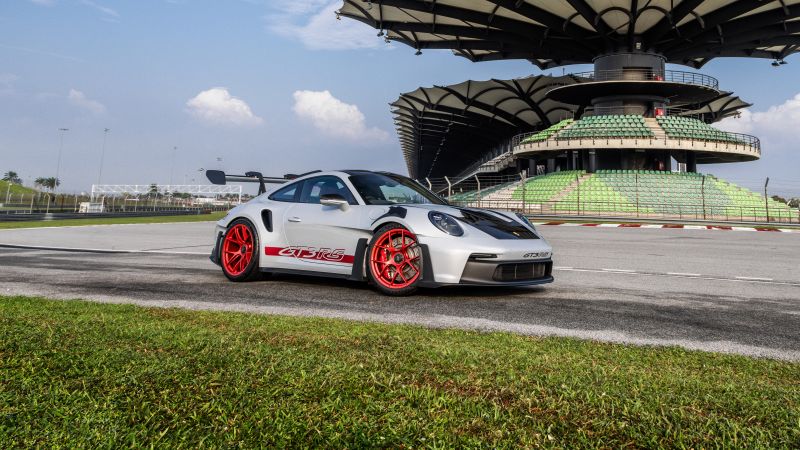 Porsche 911 GT3 RS, Weissach package, 2023, 5K, 8K, Wallpaper