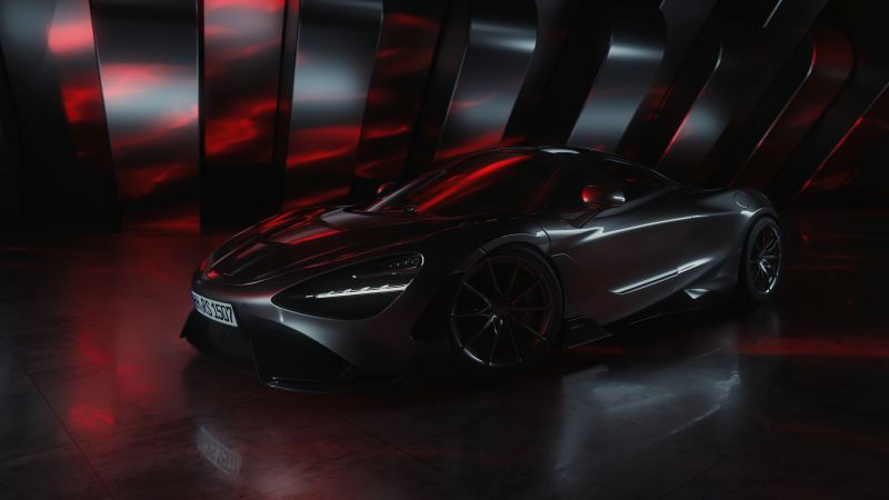 McLaren 765LT, CGI, Dark aesthetic, Wallpaper