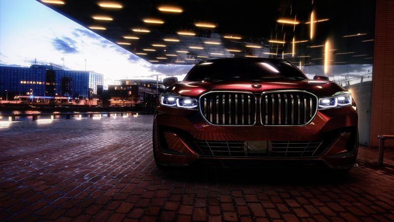 BMW 7 Series, CGI, 5K, Wallpaper
