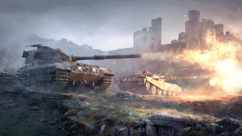 World of Tanks, British Tank Destroyers, Online games, Multiplayer game, Wallpaper