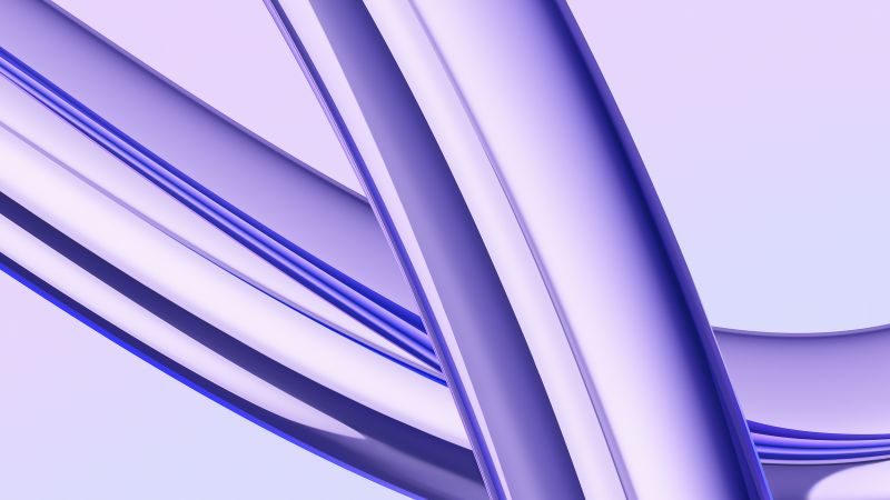 iMac 2023, Purple abstract, Stock, 5K, Abstract background, Wallpaper