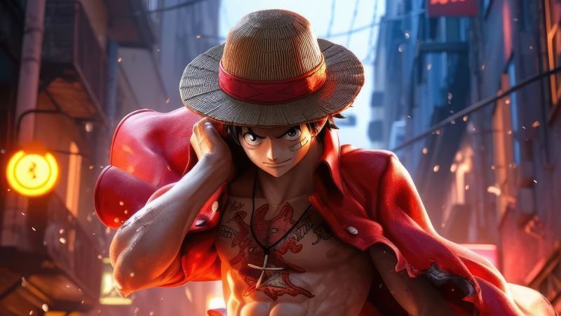 Monkey D. Luffy, Digital Art, Wallpaper