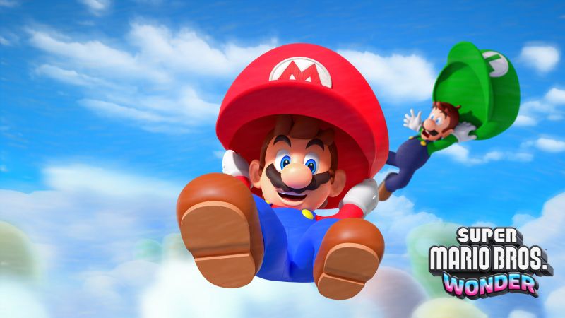 Super Mario Bros. Wonder, Video Game, Nintendo Switch, 2023 Games, Wallpaper