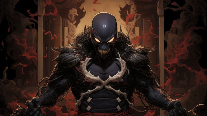 Venom, Samurai, 5K, 8K, 10K, Wallpaper