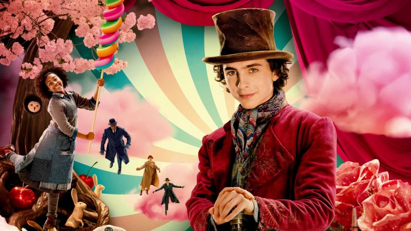 Wonka, 2023 Movies, Timothée Chalamet, Wallpaper
