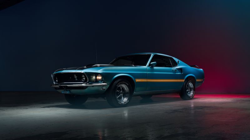 Ford Mustang Mach 1, Classic cars, Wallpaper
