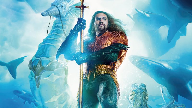 Aquaman and the Lost Kingdom, Poster, Jason Momoa, 2023 Movies, DC Comics, Wallpaper