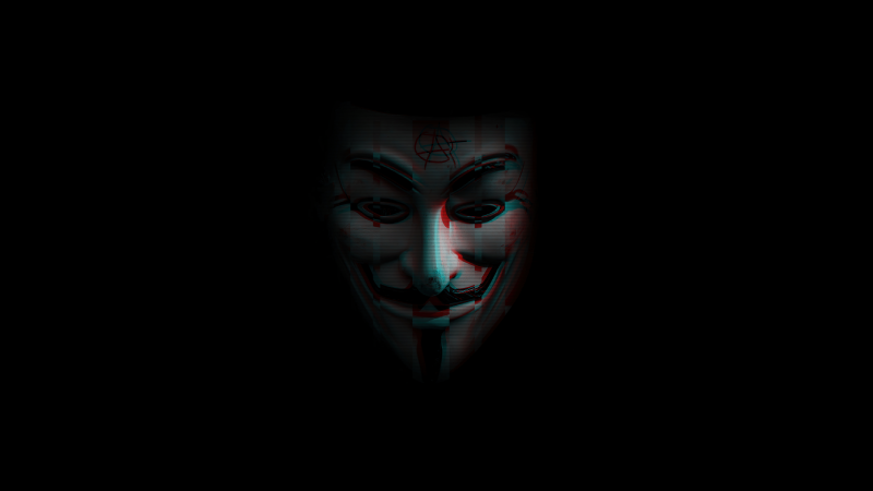 Anonymous, Programmer, 5K, 8K, AMOLED, Black background, Hi-tech, Wallpaper